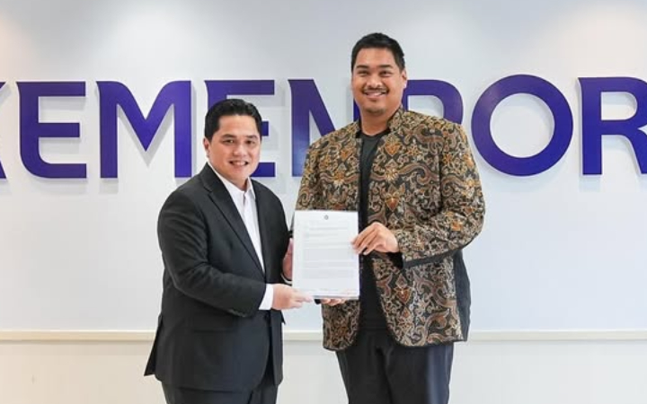 Dito Ariotedjo Sentil Ijazah Erick Thohir saat Sertijab Menpora, Netizen Pertanyakan Kinerjanya