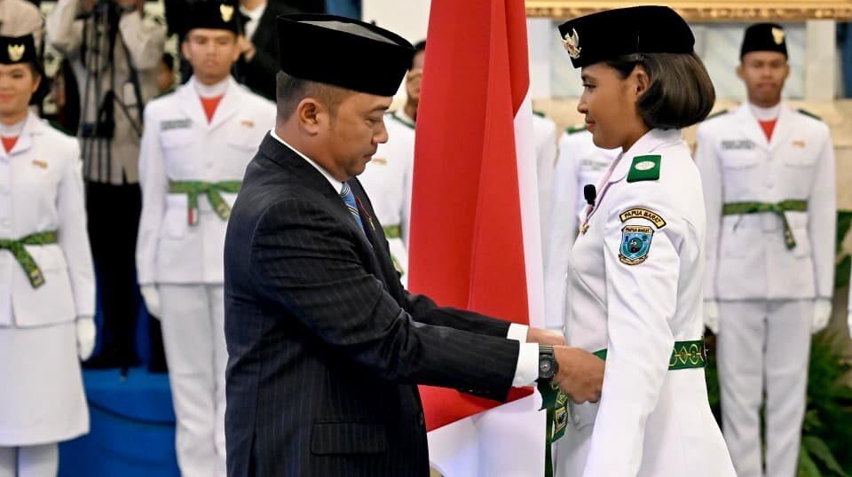 Mirip Dian Sastro? Ritha Lovely Paskibraka Nasional Asal Papua Barat Curi Perhatian