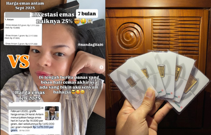 Investasi Emas 100 Gram secara Utang, Selebgram Nanda Gita Ngaku Untung!