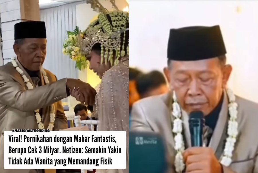 Viral Mbah Tarman Nikah Mahar Cek Palsu Rp 3 Miliar, Malah Kabur Bawa Motor Istri Daun Muda