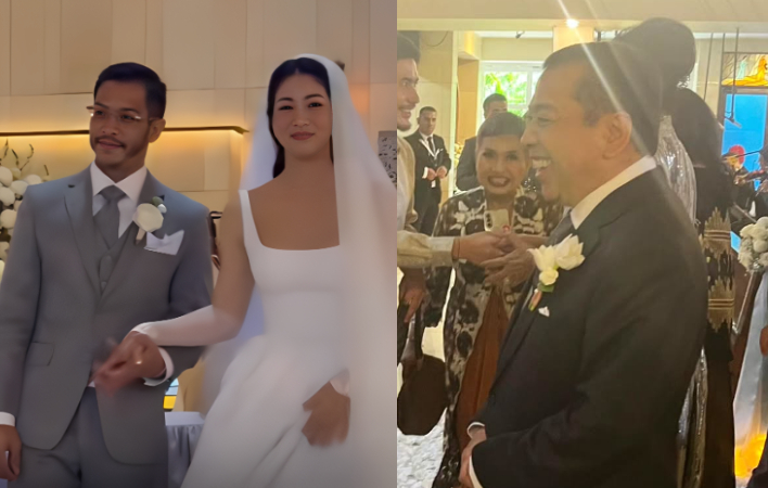 Setya Novanto Bahagia Saksikan Pernikahan Rheza Herwindo dan Karenina Sunny