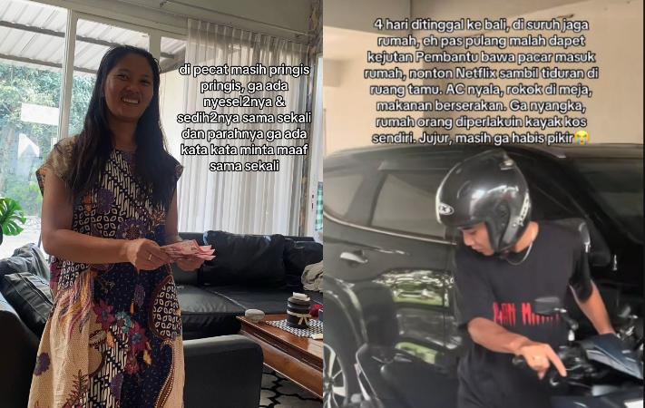 Viral, Pembantu Bawa Pacar ke Rumah saat Majikan ke Bali